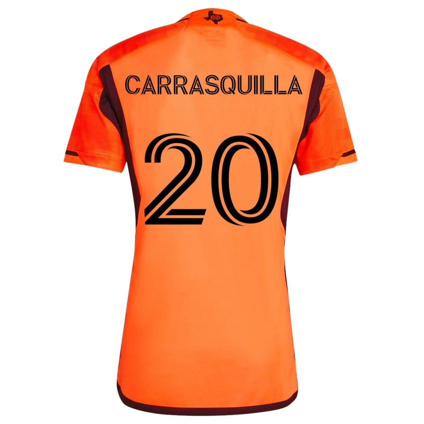 Kinder Adalberto Carrasquilla #20 Orange Schwarz Heimtrikot Trikot 2024/25 T-Shirt Schweiz