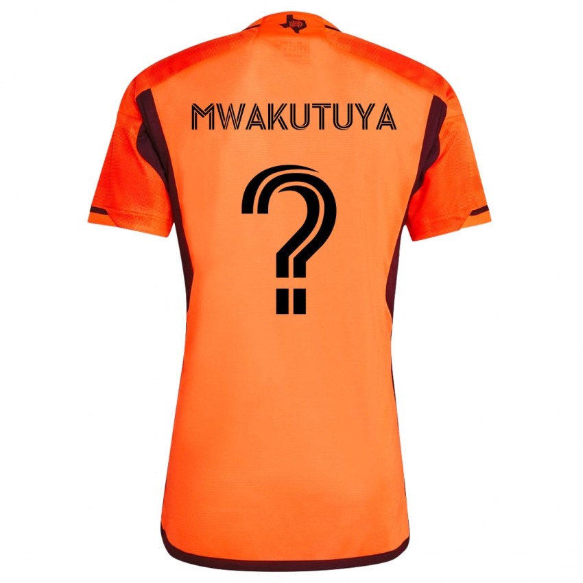 Kinder Isaac Mwakutuya #0 Orange Schwarz Heimtrikot Trikot 2024/25 T-Shirt Schweiz