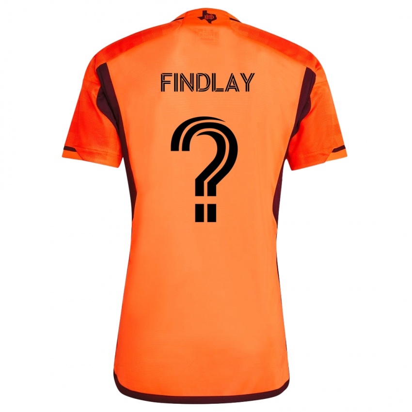 Kinder Maddox Findlay #0 Orange Schwarz Heimtrikot Trikot 2024/25 T-Shirt Schweiz