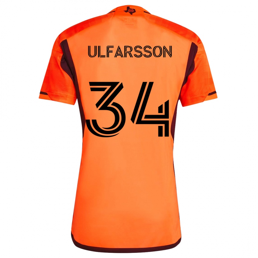 Kinder Thor Úlfarsson #34 Orange Schwarz Heimtrikot Trikot 2024/25 T-Shirt Schweiz