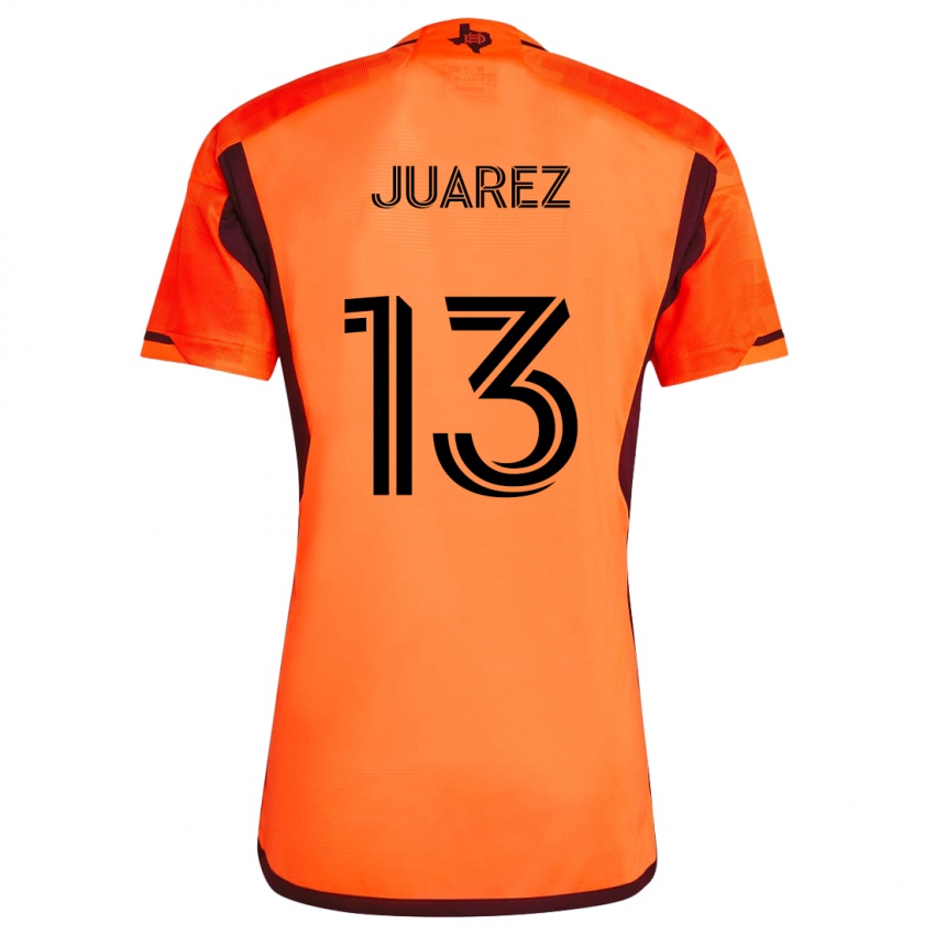 Kinder Jathan Juarez #13 Orange Schwarz Heimtrikot Trikot 2024/25 T-Shirt Schweiz