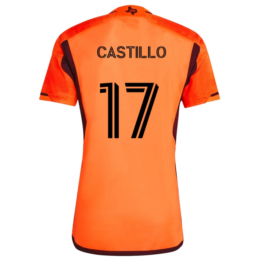 Kinder Joyner Castillo #17 Orange Schwarz Heimtrikot Trikot 2024/25 T-Shirt Schweiz