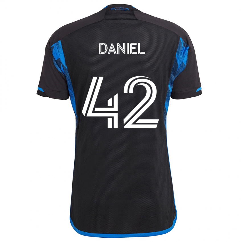 Kinder Daniel #42 Blau Schwarz Heimtrikot Trikot 2024/25 T-Shirt Schweiz