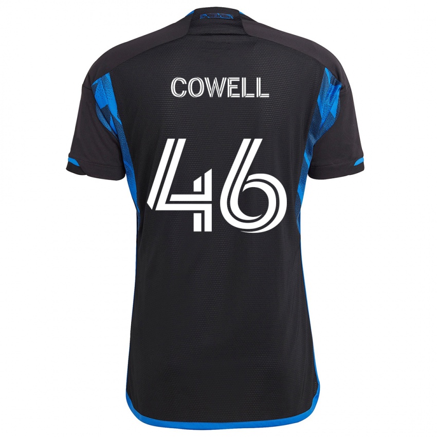 Enfant Maillot Chance Cowell #46 Bleu Noir Tenues Domicile 2024/25 T-Shirt Suisse