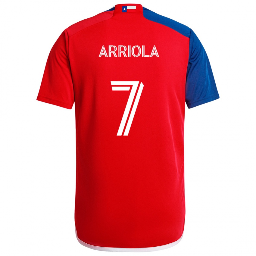 Kinder Paul Arriola #7 Blau Rot Heimtrikot Trikot 2024/25 T-Shirt Schweiz