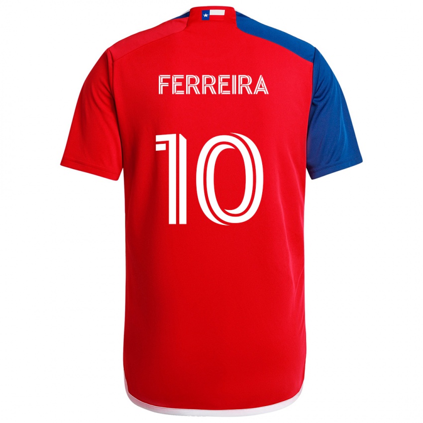 Kinder Jesús Ferreira #10 Blau Rot Heimtrikot Trikot 2024/25 T-Shirt Schweiz