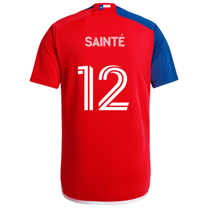 Kinder Carl Sainté #12 Blau Rot Heimtrikot Trikot 2024/25 T-Shirt Schweiz