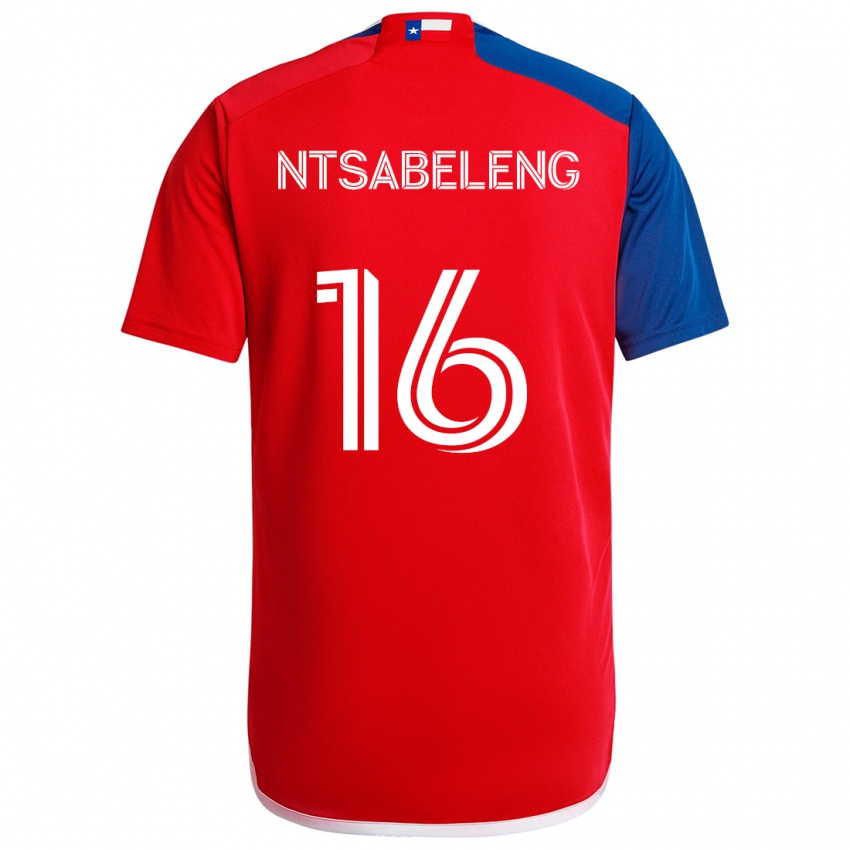 Kinder Tsiki Ntsabeleng #16 Blau Rot Heimtrikot Trikot 2024/25 T-Shirt Schweiz