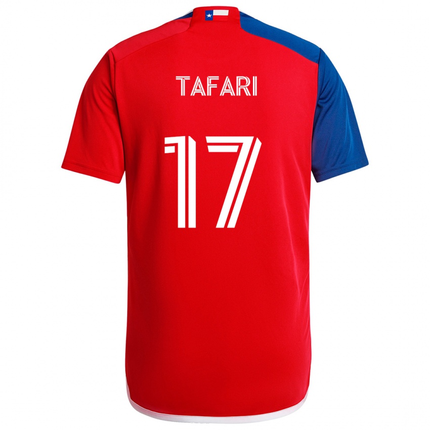 Kinder Nkosi Tafari #17 Blau Rot Heimtrikot Trikot 2024/25 T-Shirt Schweiz