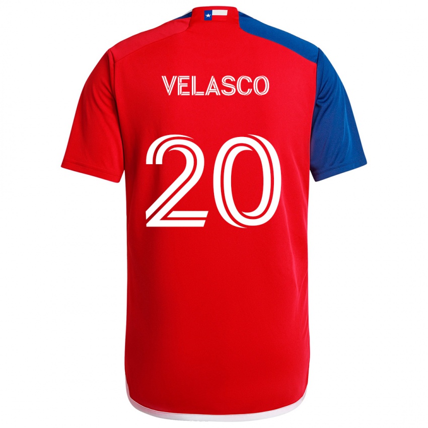 Kinder Alan Velasco #20 Blau Rot Heimtrikot Trikot 2024/25 T-Shirt Schweiz