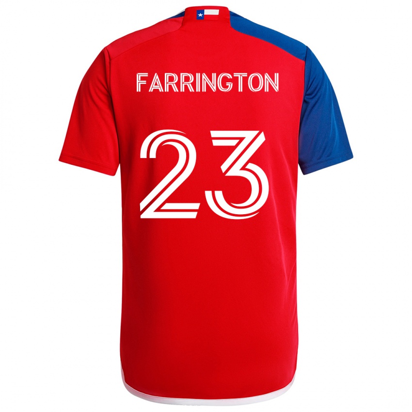 Kinder Logan Farrington #23 Blau Rot Heimtrikot Trikot 2024/25 T-Shirt Schweiz