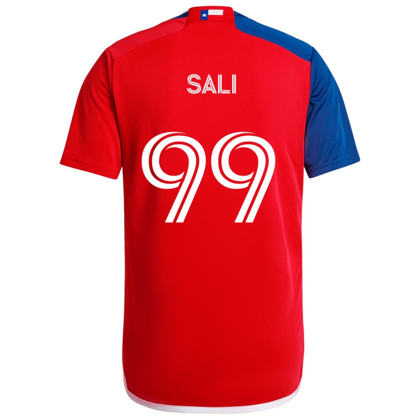 Kinder Enes Sali #99 Blau Rot Heimtrikot Trikot 2024/25 T-Shirt Schweiz