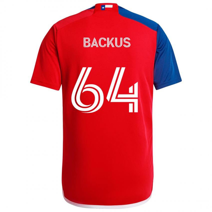 Kinder Braeden Backus #64 Blau Rot Heimtrikot Trikot 2024/25 T-Shirt Schweiz