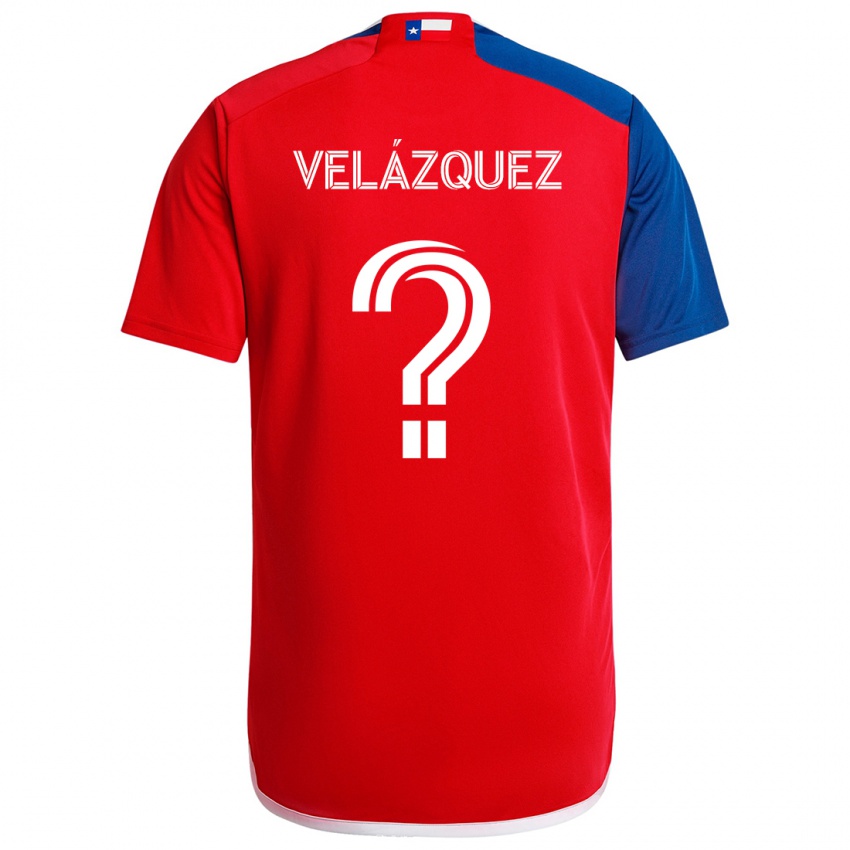 Kinder Ougir Velázquez #0 Blau Rot Heimtrikot Trikot 2024/25 T-Shirt Schweiz