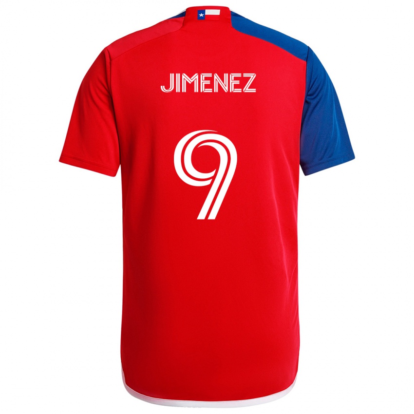 Kinder Jesús Jiménez #9 Blau Rot Heimtrikot Trikot 2024/25 T-Shirt Schweiz