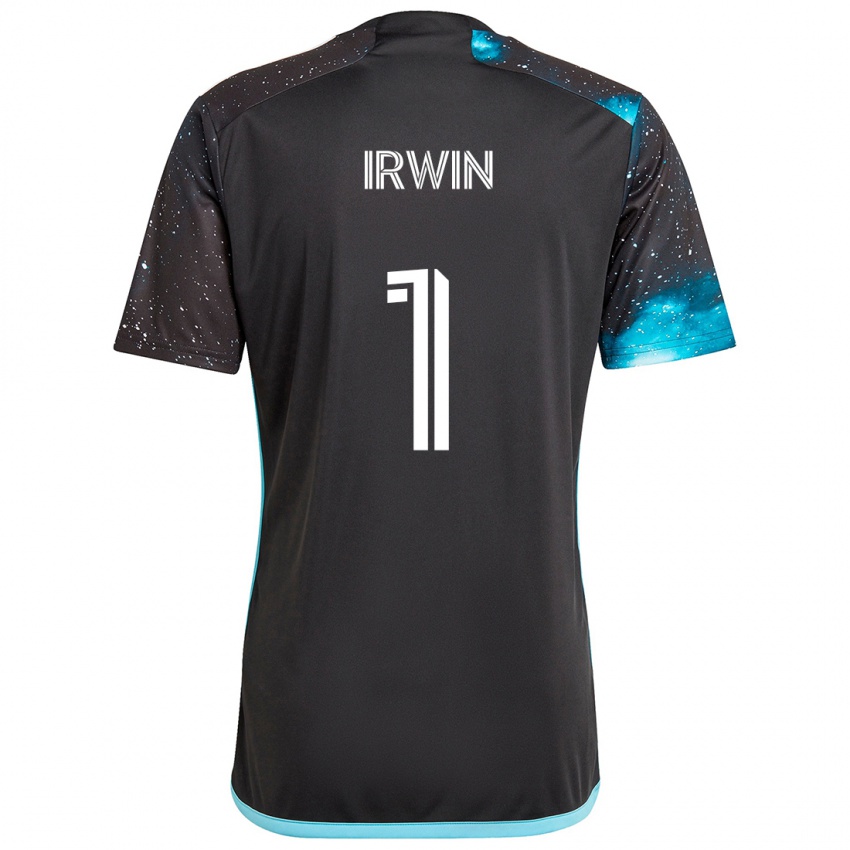 Kinder Clint Irwin #1 Schwarz Blau Heimtrikot Trikot 2024/25 T-Shirt Schweiz