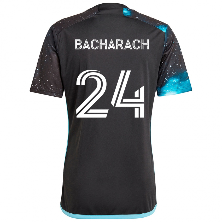 Kinder Hugo Bacharach #24 Schwarz Blau Heimtrikot Trikot 2024/25 T-Shirt Schweiz