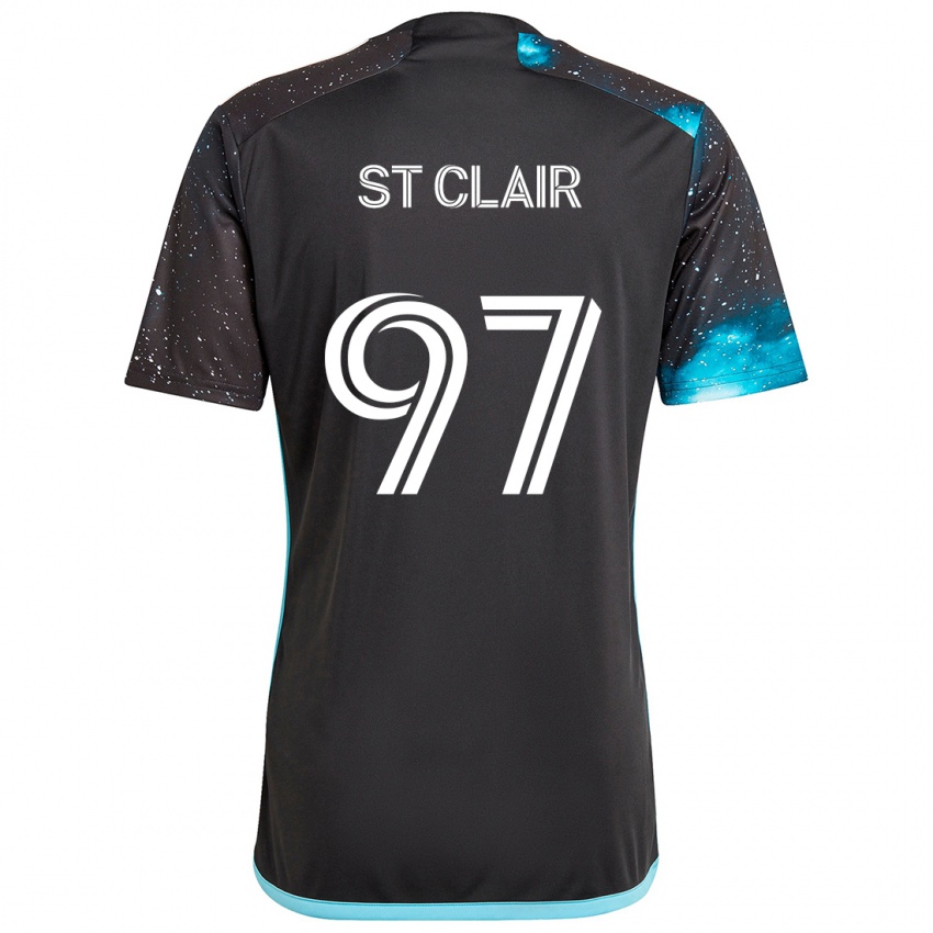 Kinder Dayne St. Clair #97 Schwarz Blau Heimtrikot Trikot 2024/25 T-Shirt Schweiz