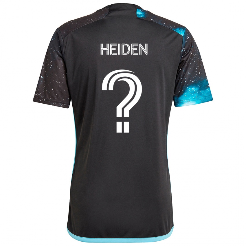 Kinder Adam Heiden #0 Schwarz Blau Heimtrikot Trikot 2024/25 T-Shirt Schweiz