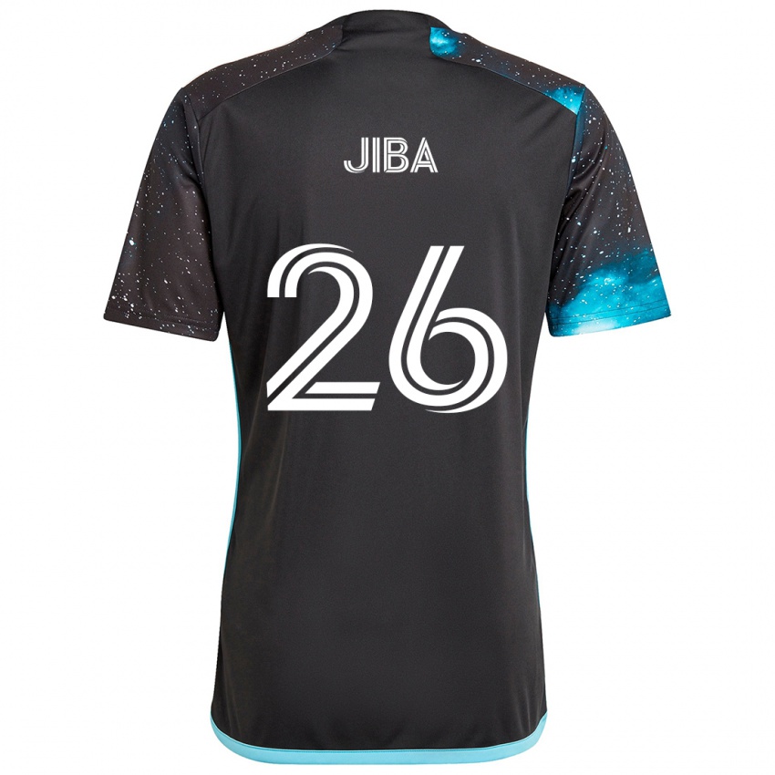 Kinder Ryen Jiba #26 Schwarz Blau Heimtrikot Trikot 2024/25 T-Shirt Schweiz