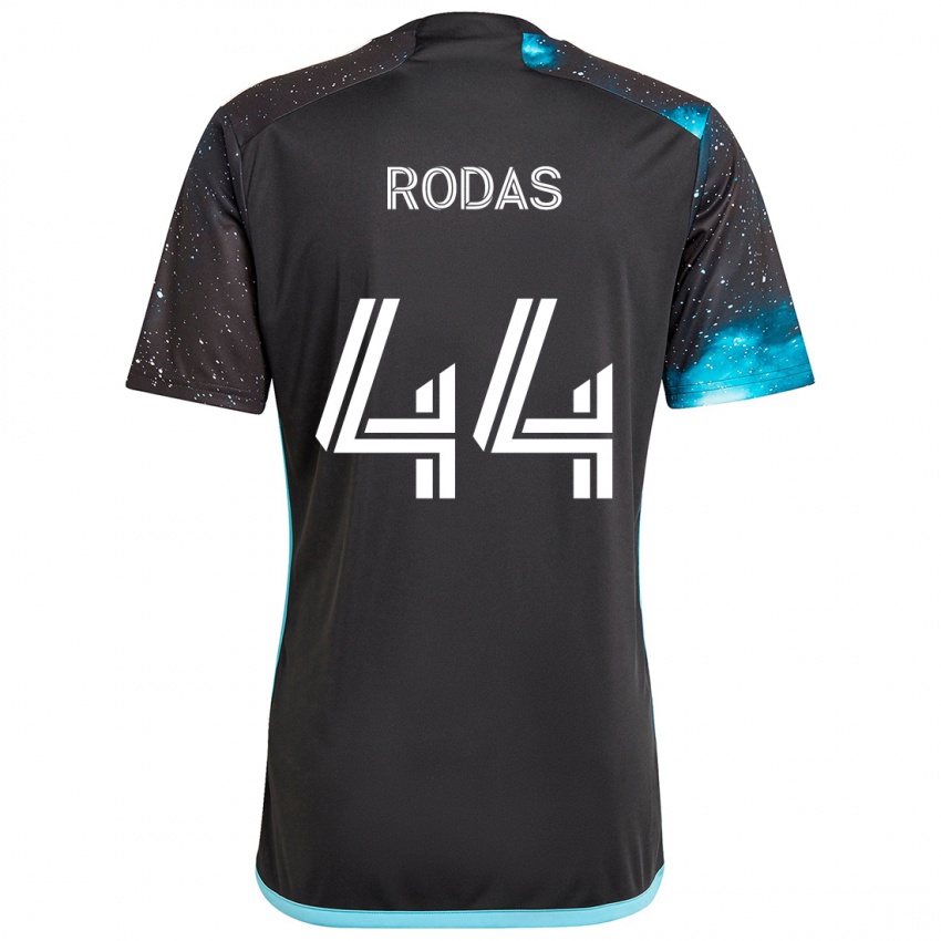 Kinder Geremy Rodas #44 Schwarz Blau Heimtrikot Trikot 2024/25 T-Shirt Schweiz