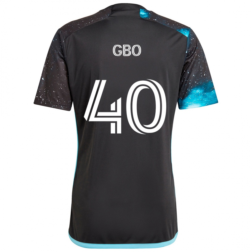 Kinder Cedrik Gbo #40 Schwarz Blau Heimtrikot Trikot 2024/25 T-Shirt Schweiz