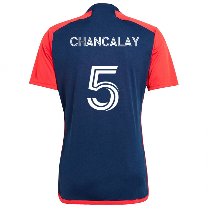 Kinder Tomás Chancalay #5 Blau Rot Heimtrikot Trikot 2024/25 T-Shirt Schweiz