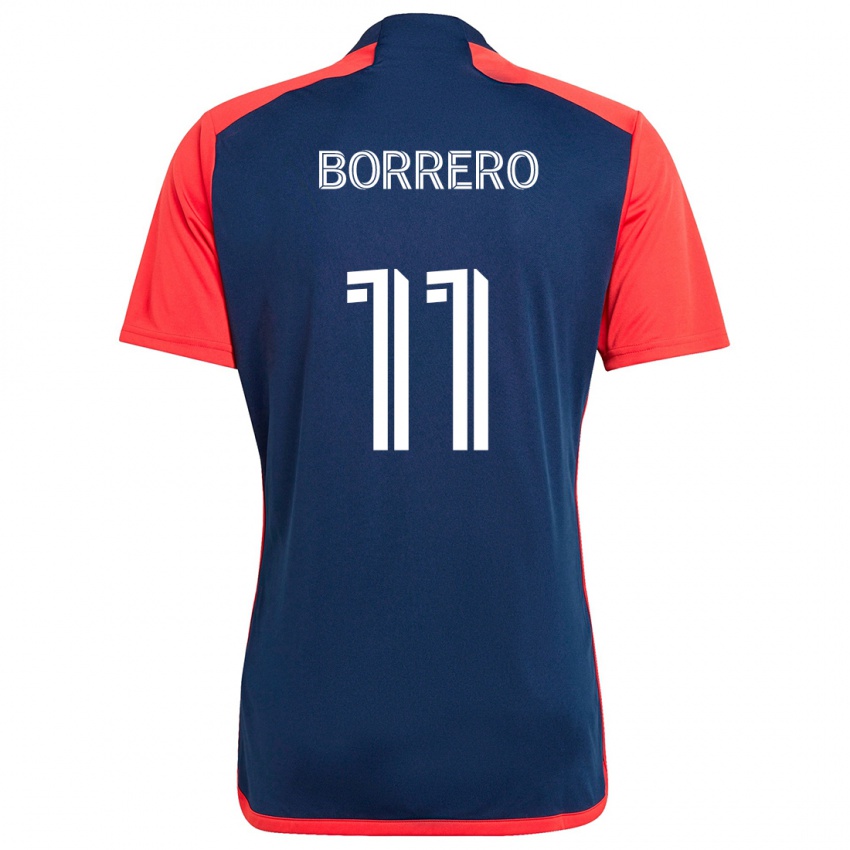 Kinder Dylan Borrero #11 Blau Rot Heimtrikot Trikot 2024/25 T-Shirt Schweiz