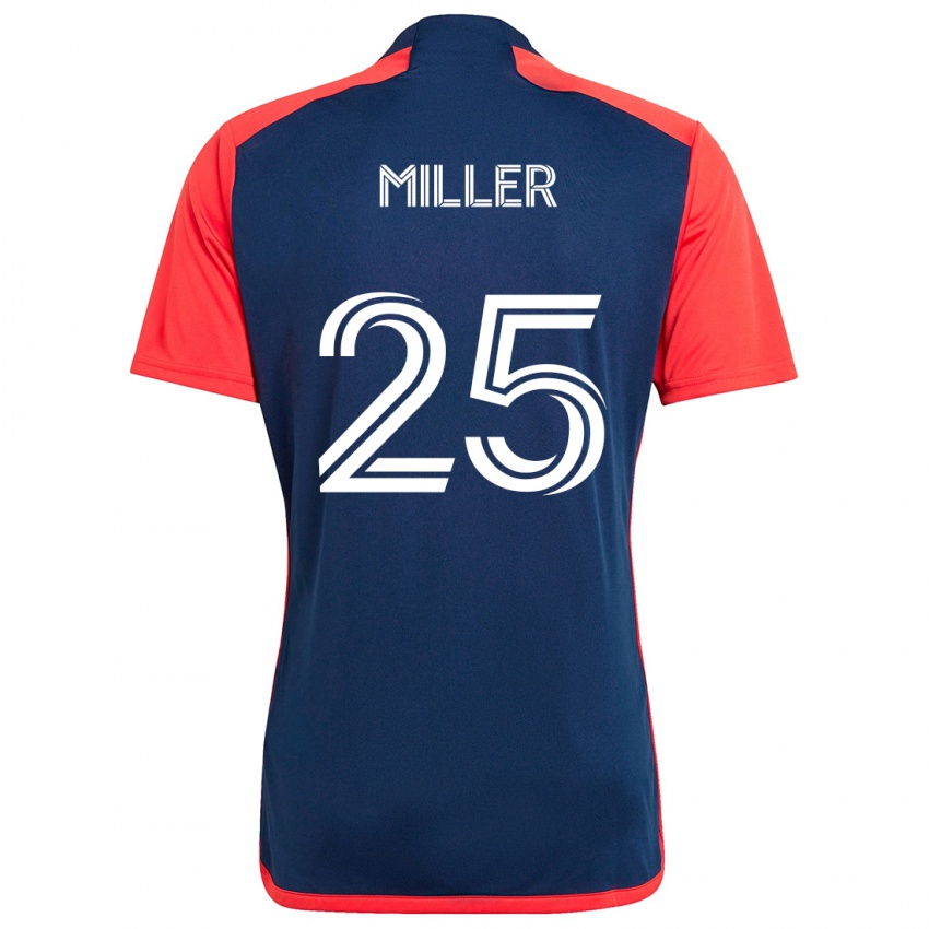 Kinder Peyton Miller #25 Blau Rot Heimtrikot Trikot 2024/25 T-Shirt Schweiz