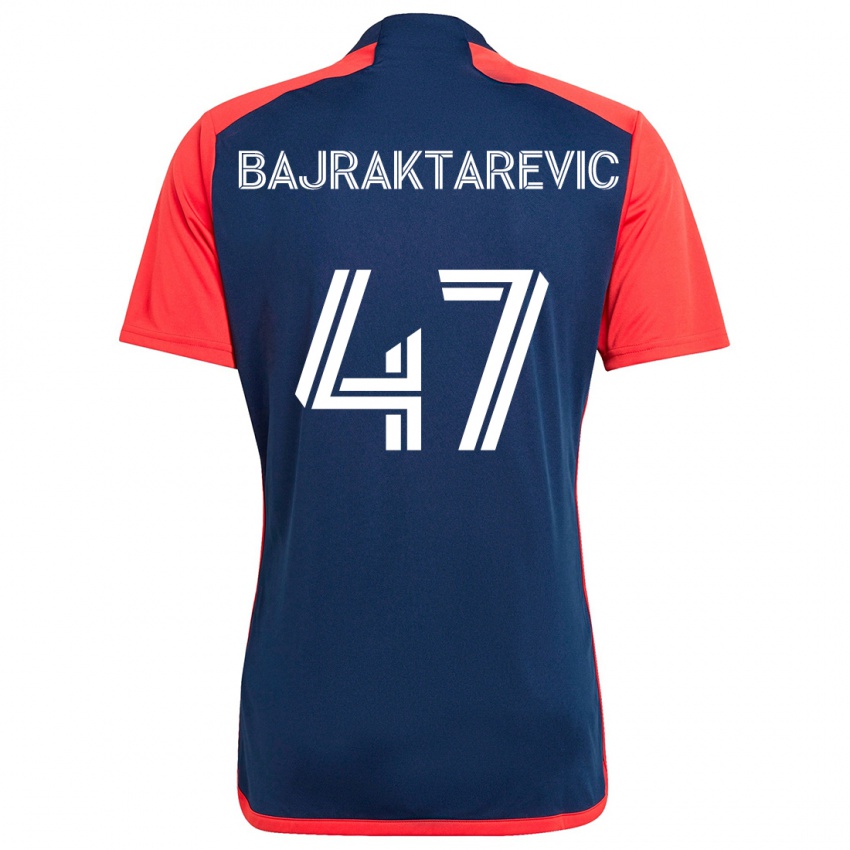 Kinder Esmir Bajraktarevic #47 Blau Rot Heimtrikot Trikot 2024/25 T-Shirt Schweiz