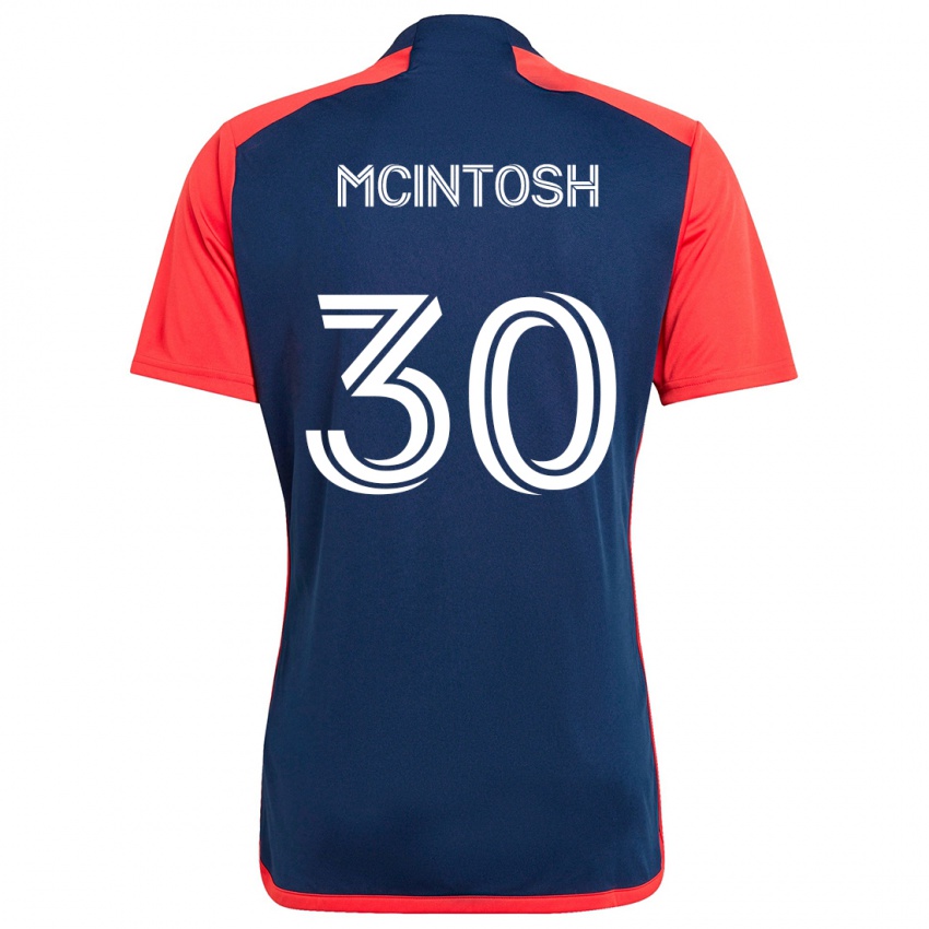 Kinder Damario Mcintosh #30 Blau Rot Heimtrikot Trikot 2024/25 T-Shirt Schweiz