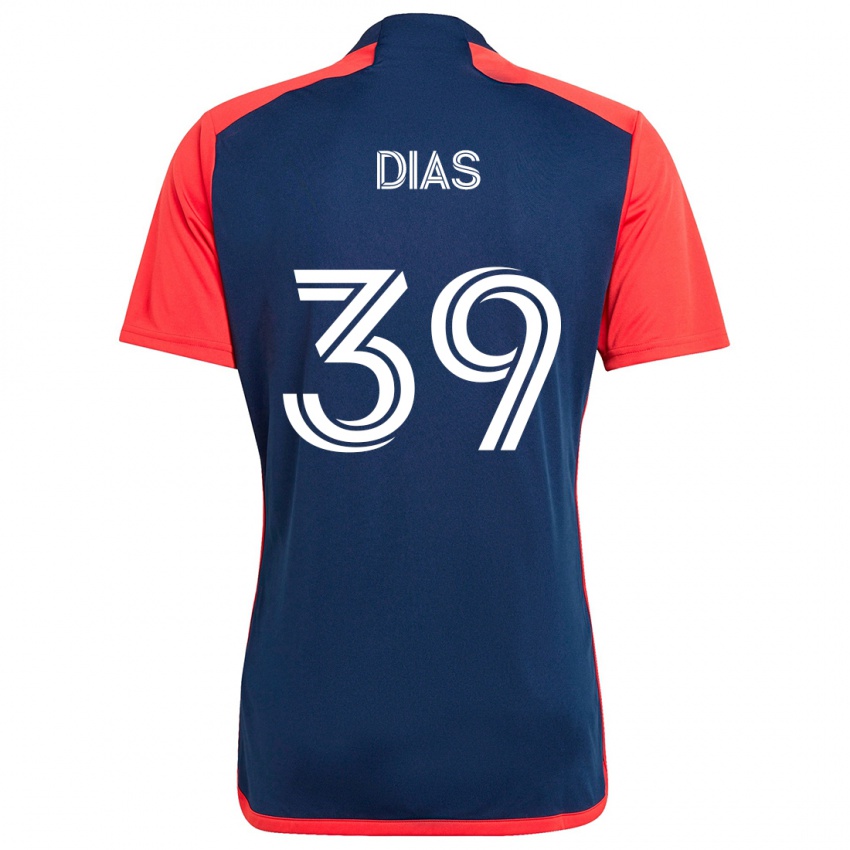 Kinder Marcos Dias #39 Blau Rot Heimtrikot Trikot 2024/25 T-Shirt Schweiz