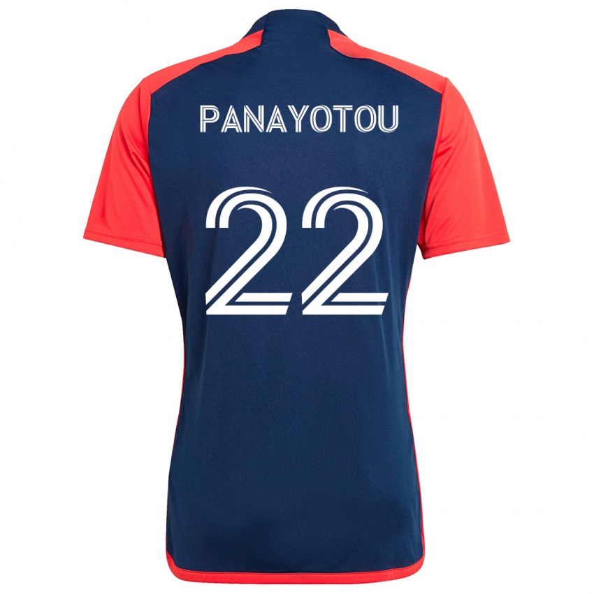 Kinder Jack Panayotou #22 Blau Rot Heimtrikot Trikot 2024/25 T-Shirt Schweiz