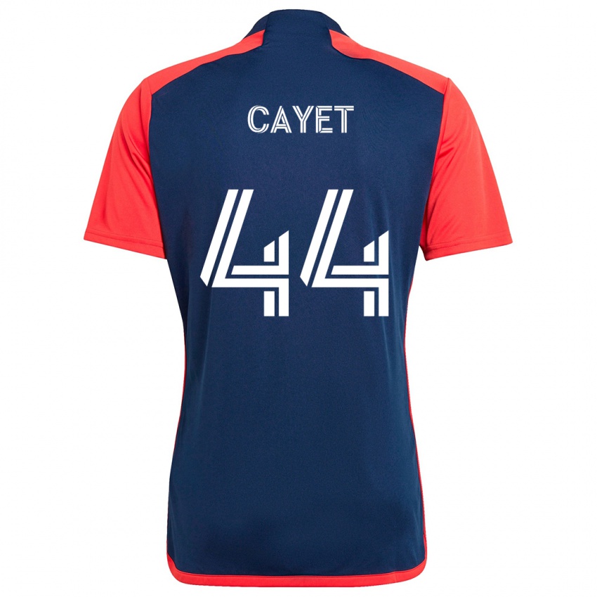 Kinder Pierre Cayet #44 Blau Rot Heimtrikot Trikot 2024/25 T-Shirt Schweiz