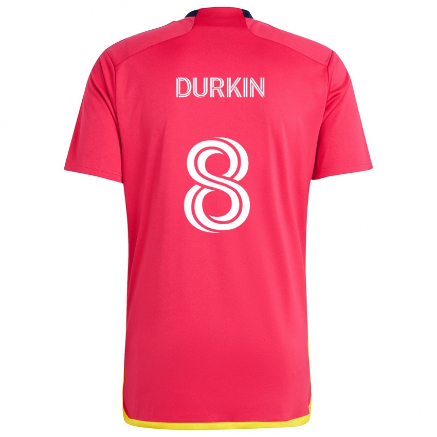 Kinder Chris Durkin #8 Rot Blau Heimtrikot Trikot 2024/25 T-Shirt Schweiz