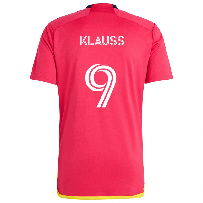 Kinder João Klauss #9 Rot Blau Heimtrikot Trikot 2024/25 T-Shirt Schweiz