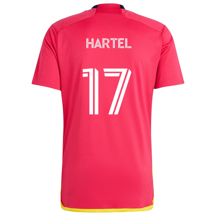 Kinder Marcel Hartel #17 Rot Blau Heimtrikot Trikot 2024/25 T-Shirt Schweiz