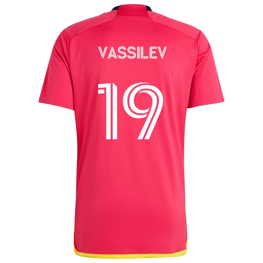 Kinder Indiana Vassilev #19 Rot Blau Heimtrikot Trikot 2024/25 T-Shirt Schweiz