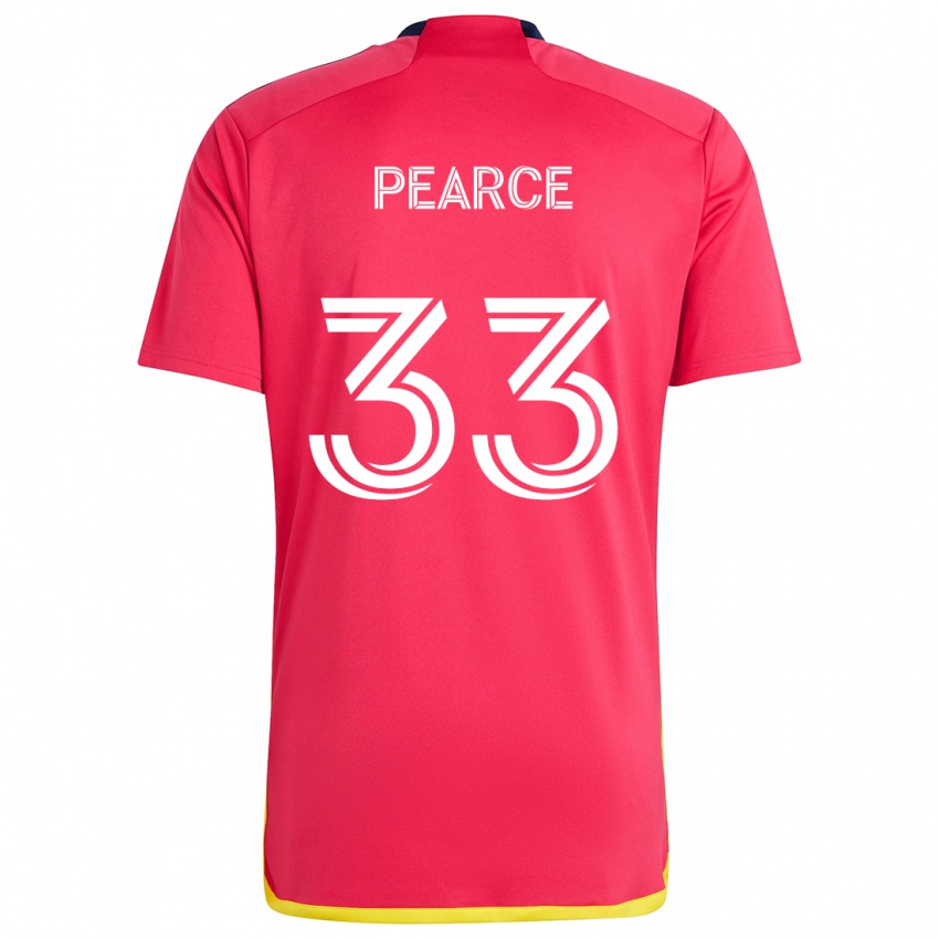 Kinder Tyson Pearce #33 Rot Blau Heimtrikot Trikot 2024/25 T-Shirt Schweiz