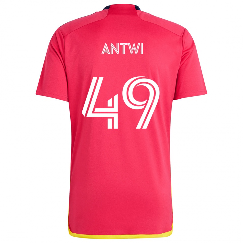 Kinder Seth Antwi #49 Rot Blau Heimtrikot Trikot 2024/25 T-Shirt Schweiz