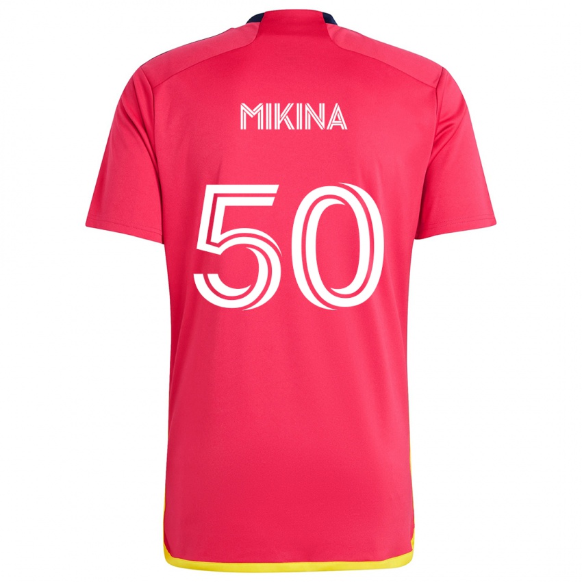 Kinder Gabriel Mikina #50 Rot Blau Heimtrikot Trikot 2024/25 T-Shirt Schweiz