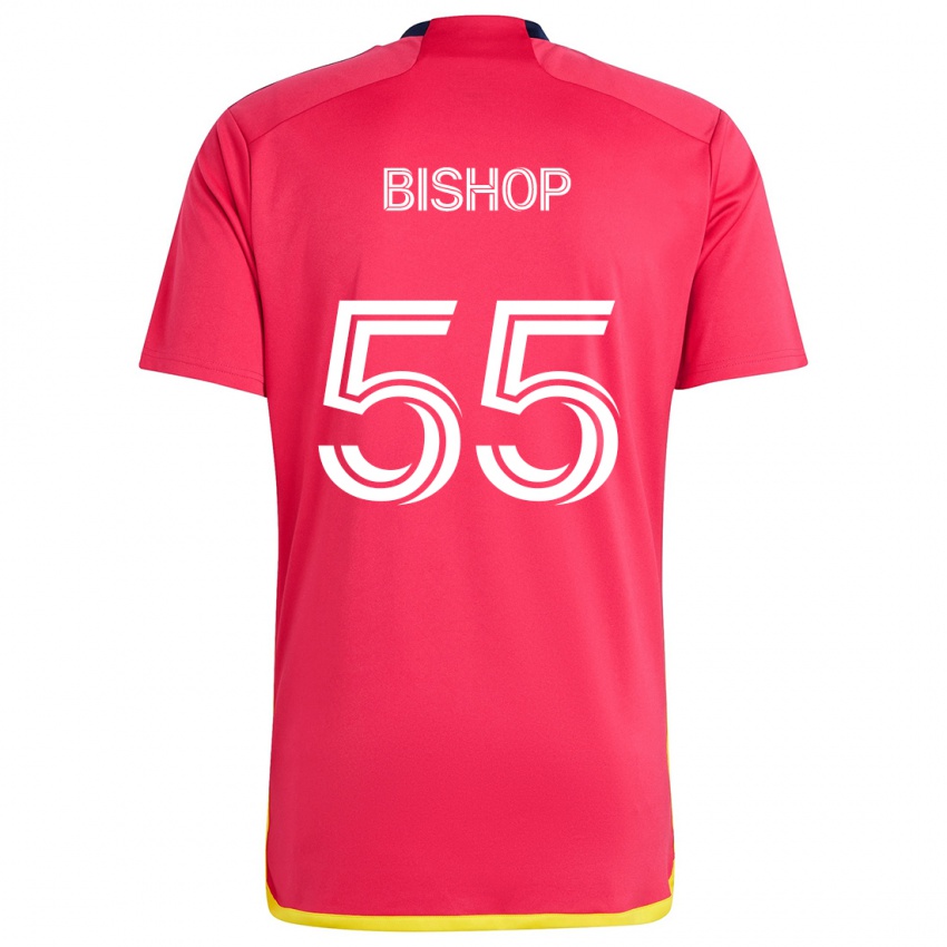 Kinder Nick Bishop #55 Rot Blau Heimtrikot Trikot 2024/25 T-Shirt Schweiz