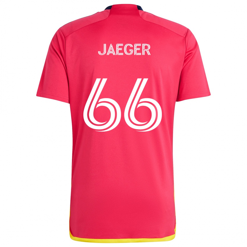 Kinder Kai Jaeger #66 Rot Blau Heimtrikot Trikot 2024/25 T-Shirt Schweiz