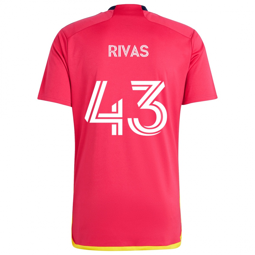 Kinder Sergio Rivas #43 Rot Blau Heimtrikot Trikot 2024/25 T-Shirt Schweiz