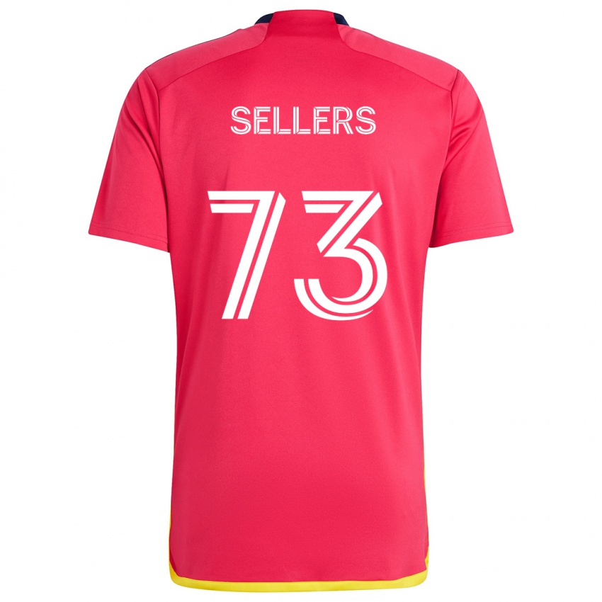 Kinder Braydon Sellers #73 Rot Blau Heimtrikot Trikot 2024/25 T-Shirt Schweiz