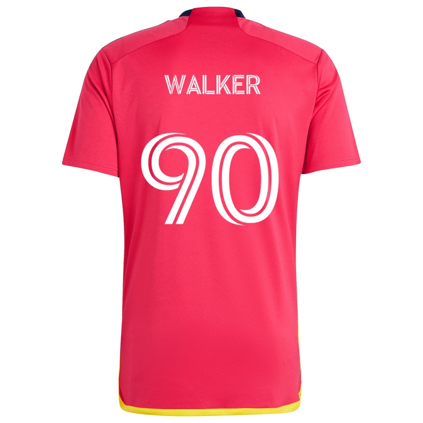 Kinder Eric Walker #90 Rot Blau Heimtrikot Trikot 2024/25 T-Shirt Schweiz