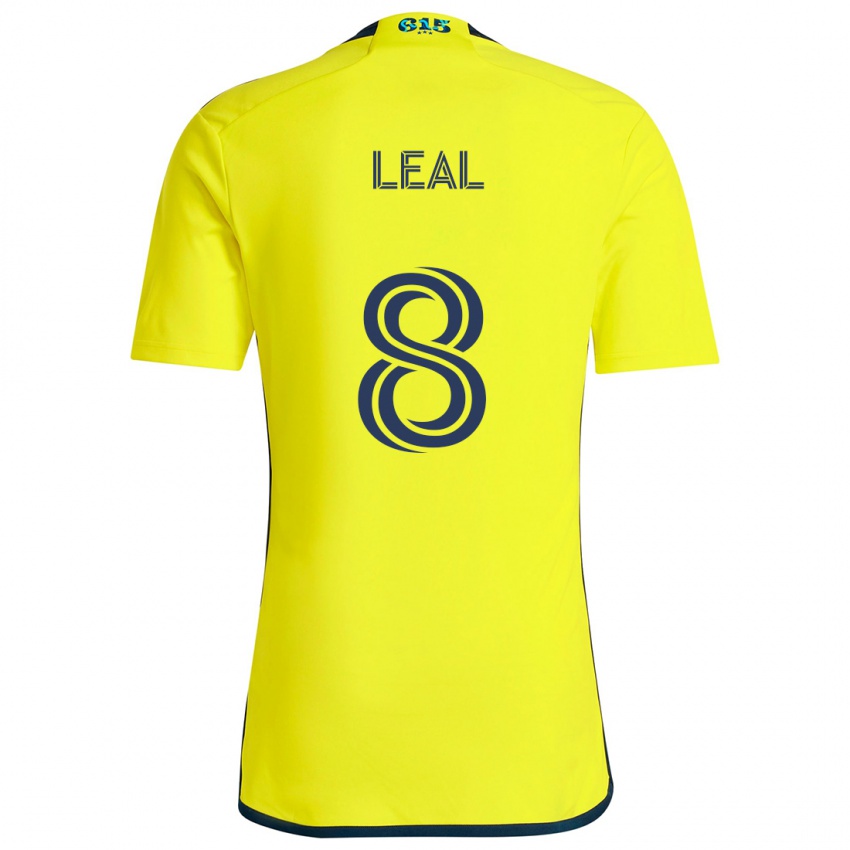 Kinder Randall Leal #8 Gelb Blau Heimtrikot Trikot 2024/25 T-Shirt Schweiz