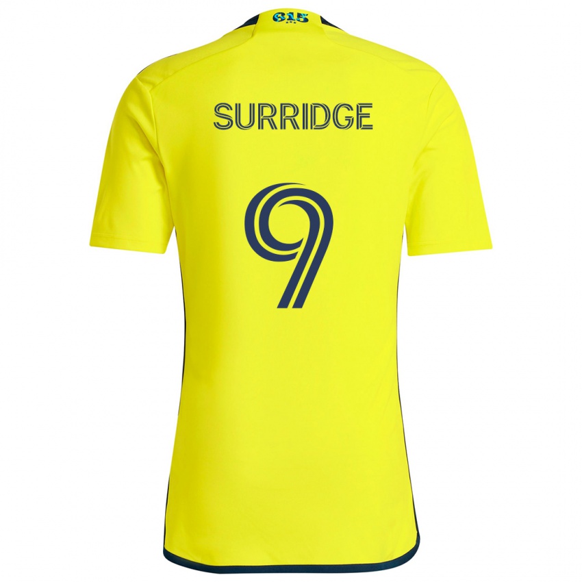 Kinder Sam Surridge #9 Gelb Blau Heimtrikot Trikot 2024/25 T-Shirt Schweiz