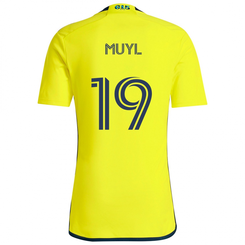 Kinder Alex Muyl #19 Gelb Blau Heimtrikot Trikot 2024/25 T-Shirt Schweiz