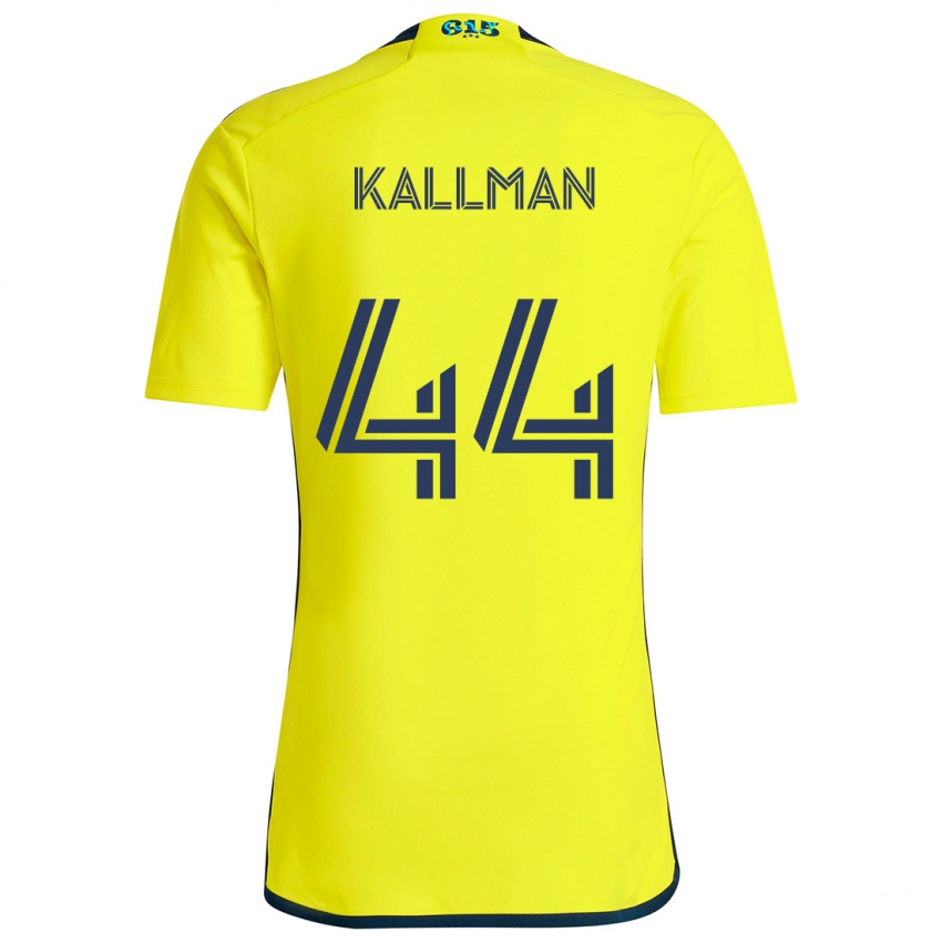 Kinder Brent Kallman #44 Gelb Blau Heimtrikot Trikot 2024/25 T-Shirt Schweiz